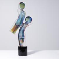 Monumental Dino Rosin CALCEDONIA Sculpture, Murano, 42H - Sold for $2,688 on 05-16-2026 (Lot 115).jpg
